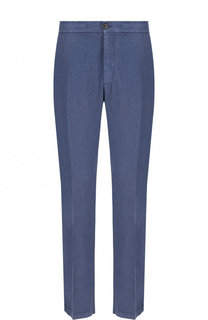 Льняные брюки прямого кроя Z Zegna