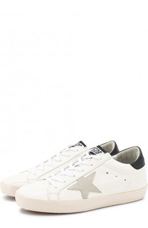 Кожаные кеды SuperStar с аппликацией Golden Goose Deluxe Brand