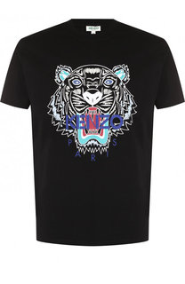 Хлопковая футболка с принтом Kenzo