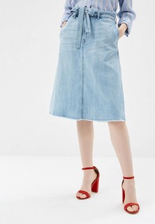 Юбка джинсовая Gap BELTED ALINE SKIRT LT COTA