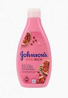Гель для душа Johnson & Johnson Johnsons Body Care VITA-RICH Преображающий с экстрактом цветка граната c ароматом граната, 250 мл