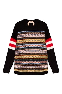 Шерстяной джемпер с орнаментом No21