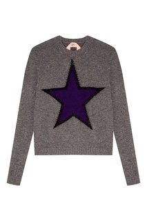 Серый джемпер со звездой No21