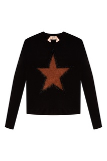 Черный джемпер со звездой No21