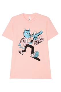 Розовая футболка с принтом Jeremyville