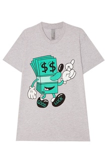 Серая футболка с долларом Jeremyville