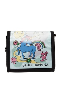 Белая сумка с принтом Sketchel/print Jeremyville