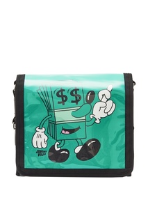 Зеленая сумка с принтом Sketchel/print Jeremyville