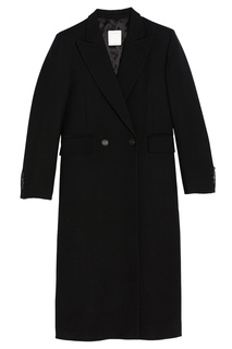 Черное пальто из шерсти Sandro