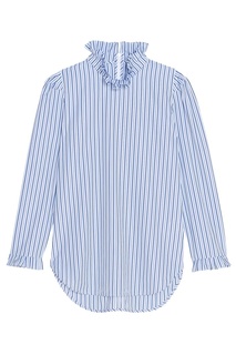 Хлопковая рубашка в полоску Sandro