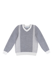 Серый пуловер с текстурированной отделкой Jacote