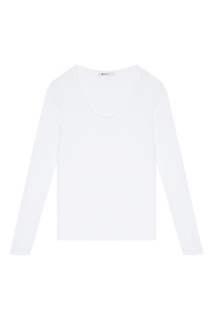 Белый лонгслив T by Alexander Wang