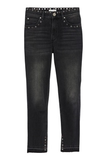 Черные джинсы с люверсами Sandro