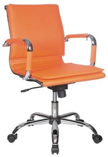 Кресло руководителя Бюрократ CH-993-LOW (оранжевый)