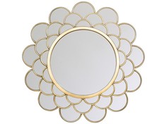 Настенное зеркало «вега» (object desire) золотой 87x87x9 см.