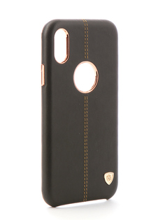 Аксессуар Чехол Nillkin Englon Leather Cover для APPLE iPhone X Black