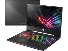 Ноутбук ASUS ROG GL504GS-ES065T 90NR00L1-M01340 Gunmetal (Intel Core i7-8750H 2.2 GHz/16384Mb/1000Gb + 256Gb SSD/nVidia GeForce GTX 1070 8192Mb/Wi-Fi/Cam/15.6/1920x1080/Windows 10 64-bit)