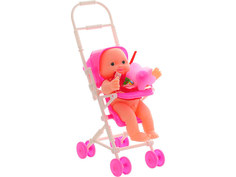 Кукла ABtoys Пупс Мой малыш с коляской и пустышкой PT-00514