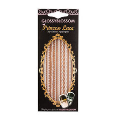 Аппликация для ногтей GLOSSYBLOSSOM PRINCESS LACE 3D кружево принцессы белое а/п 96447