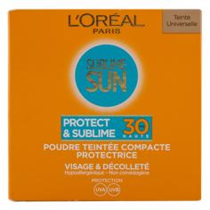 LOreal Paris Sublime Sun Компактная пудра "Загар и защита", SPF 30, 9 гр LOreal