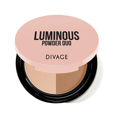 Пудра компактная для лица DIVAGE LUMINOUS POWDER DUO тон 02