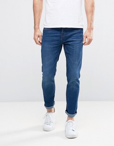 Темные узкие джинсы Pull&Bear - Синий Pull&;Bear