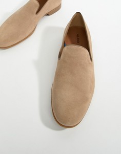 ALDO Tralisien slipper loafers in beige - Бежевый