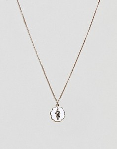 Золотистое ожерелье с подвеской в винтажном стиле ASOS DESIGN - Золотой