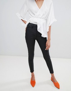 Черные облегающие джинсы с пропиткой River Island - Черный