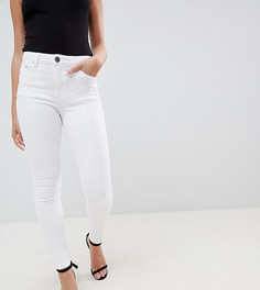 Белые джинсы скинни с завышенной талией ASOS DESIGN Petite Ridley - Белый