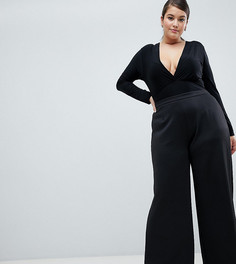 Брюки с клешем AX Paris Plus - Черный