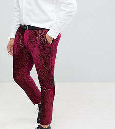 Облегающие брюки с пайетками ASOS EDITION Plus - Красный