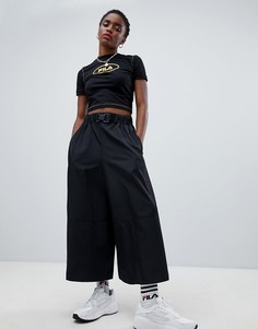 Кюлоты с широкими штанинами и поясом ASOS DESIGN - Черный