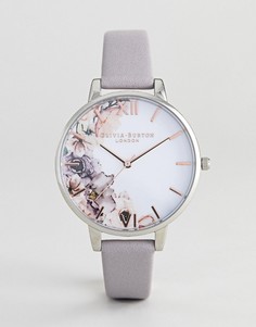 Серые часы с кожаным ремешком Olivia Burton OB16PP32 - Серый