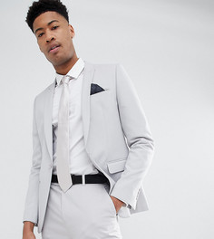 Серый облегающий пиджак ASOS DESIGN Tall - Серый