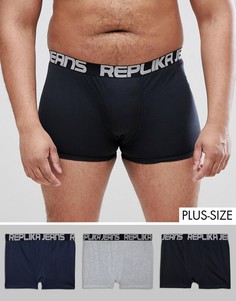 3 пары боксеров-брифов из 100% хлопка Replika - Мульти