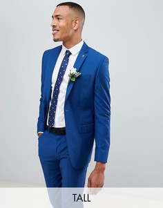 Синий приталенный пиджак Farah Tall wedding - Синий