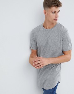 Удлиненная базовая футболка Produkt - Серый