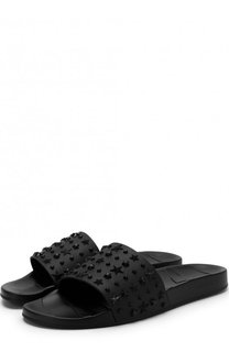 Резиновые шлепанцы Rey с декором Jimmy Choo