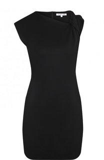 Однотонное мини-платье с открытым плечом Helmut Lang