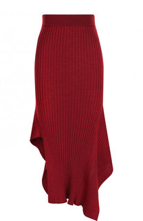 Однотонная юбка-миди асимметричного кроя Stella McCartney