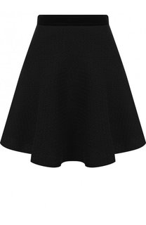 Однотонная вязаная мини-юбка Emporio Armani