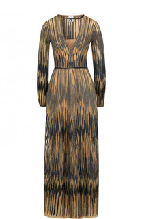Приталенное платье-макси с металлизированной нитью M Missoni