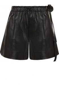 Кожаные шорты c поясом Helmut Lang