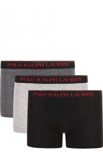 Комплект из трех хлопковых боксеров с широкой резинкой Ralph Lauren