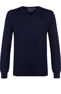 Шерстяной пуловер тонкой вязки Polo Ralph Lauren