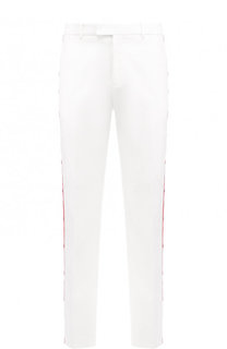 Хлопковые брюки свободного кроя с контрастными лампасами CALVIN KLEIN 205W39NYC
