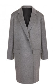 Однотонное пальто из смеси шерсти и кашемира Helmut Lang