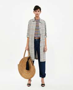 Пальто в клетку Zara