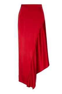 Красная шелковая юбка Ruban